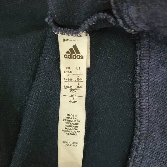 Adidas Men's Blue Sweatshirt Large - Picture 5 of 5